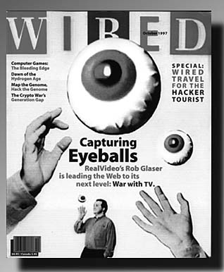 [Cover of WIRED magazine] WIRED: A cover story on WEBTV (a recent Microsoft 