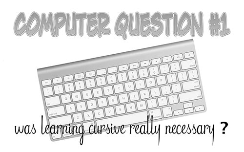 Why learn cursive?