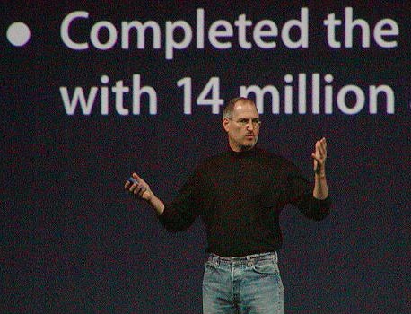 Steve Jobs at keynote