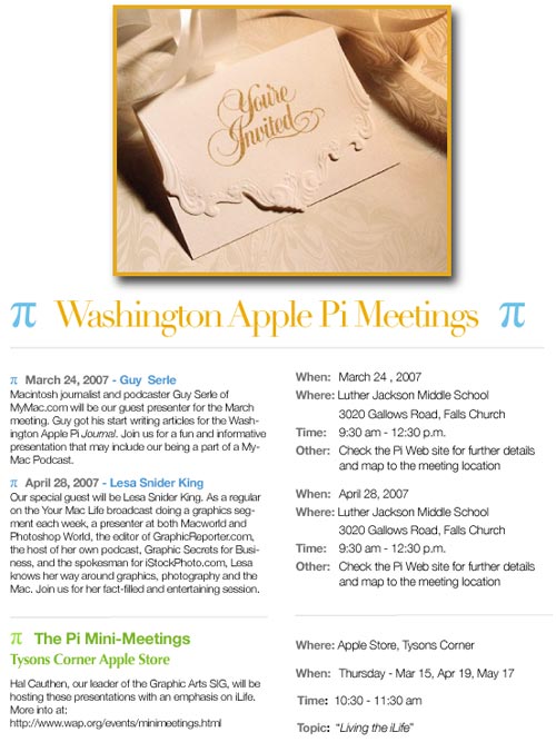 March 2007 Washington Apple Pi