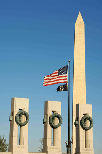 Washington Monument and World War II Memorial