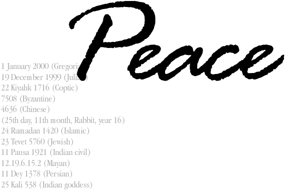 Peace 2000