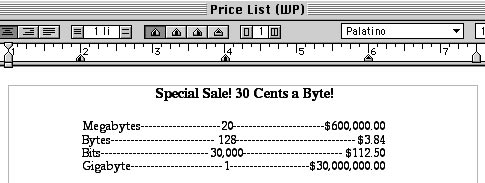 Three column menu