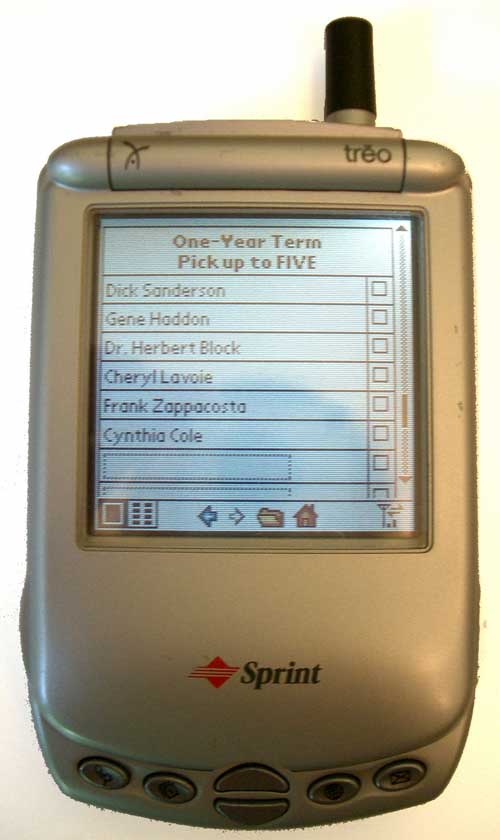 Universal mode on a Treo