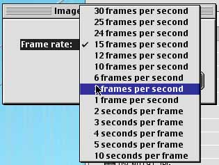 Select frame rate