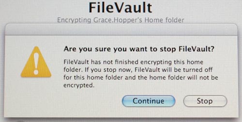Stop encryption