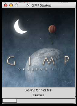 GIMP splash screen