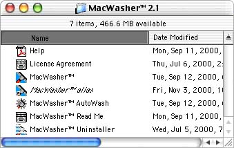 MacWasher Folder