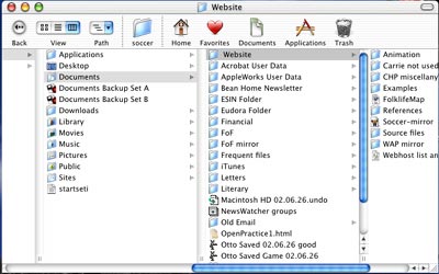 Finder window