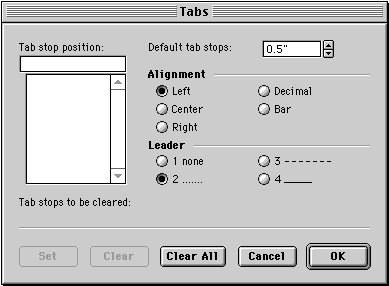 Tab Window