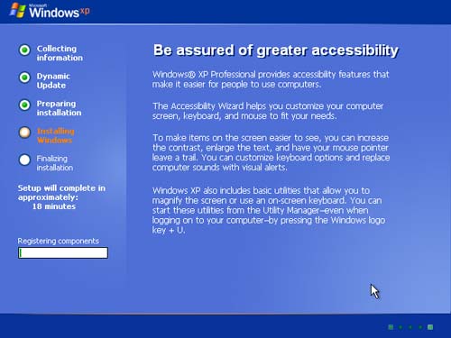 Windows accessibility