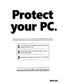 Protect your PC advertisement