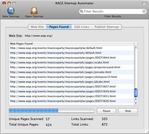 Rage Sitemap Automator fig. 2