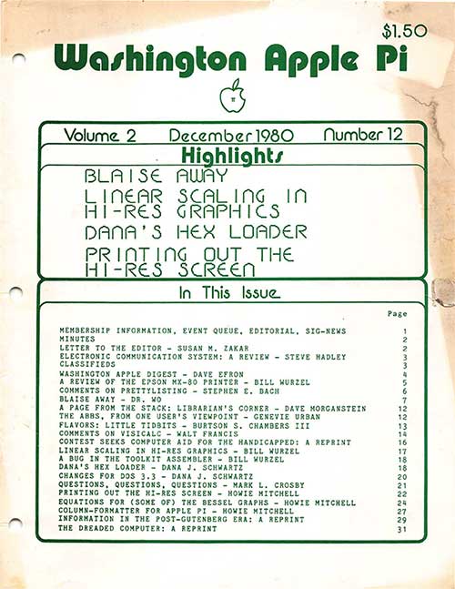 Washington Apple Pi Journal December 1980