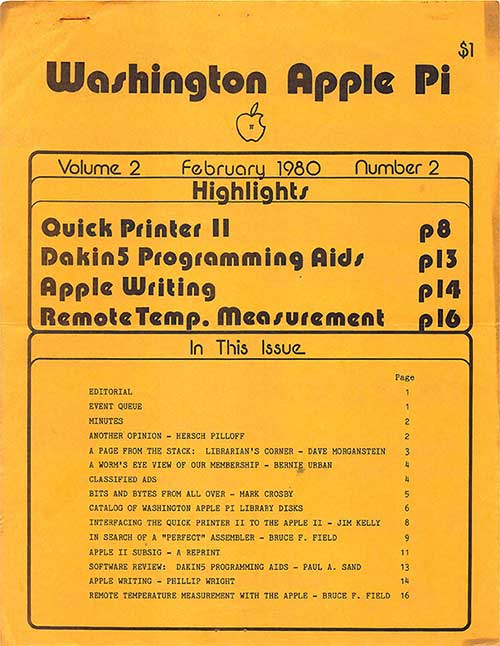 Washington Apple Pi Journal February 1980