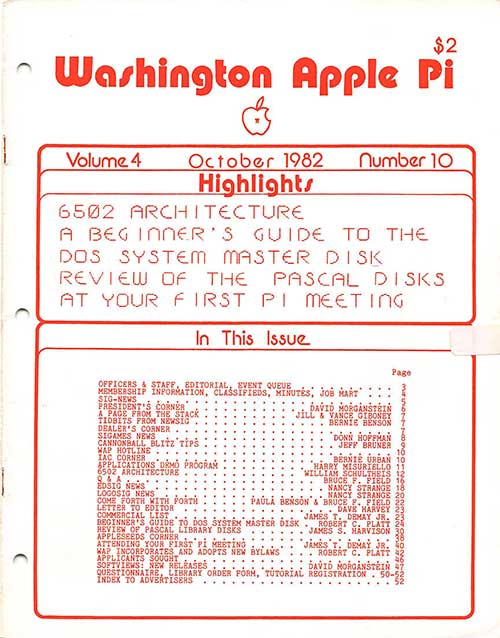 Washington Apple Pi Journal October 1982