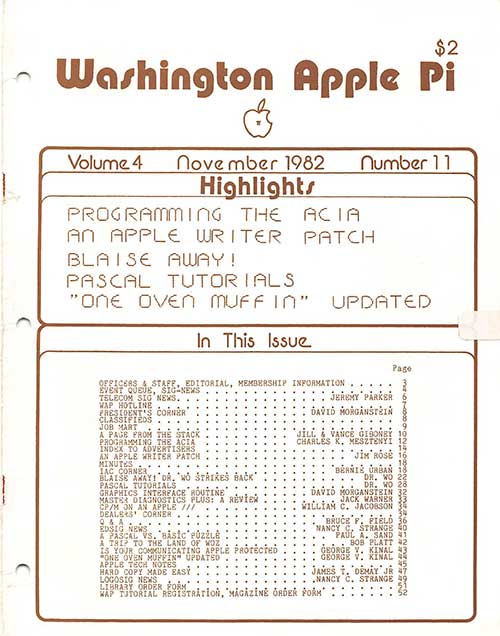 Washington Apple Pi Journal November 1982
