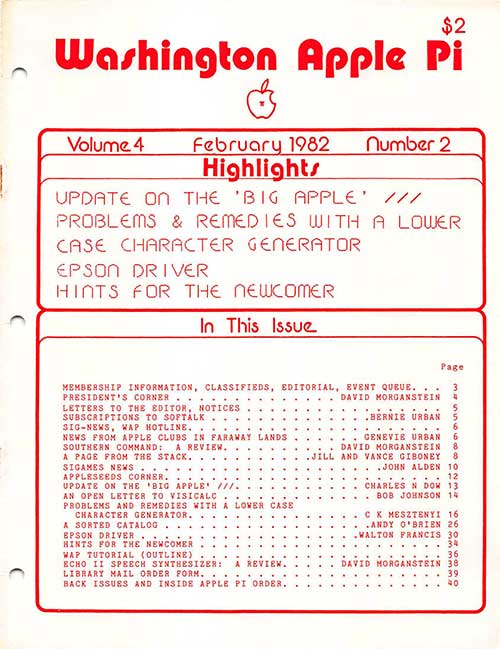 Washington Apple Pi Journal February 1982
