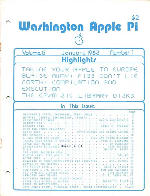Washington Apple Pi Journal January 1983