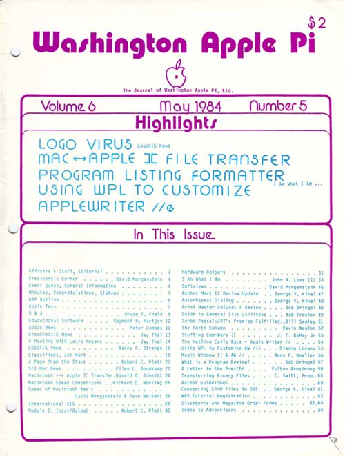 Washington Apple Pi Journal May 1984