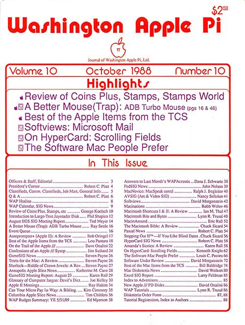 Washington Apple Pi Journal October 1988