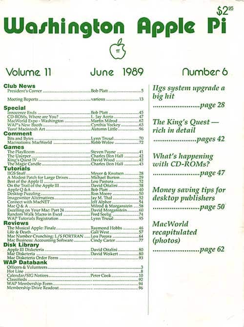 Washington Apple Pi Journal June 1989