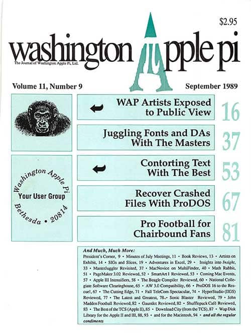 Washington Apple Pi Journal September 1989