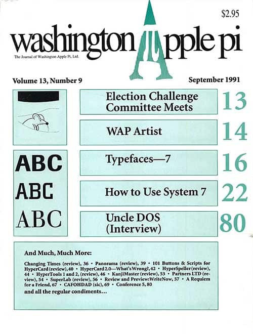 Washington Apple Pi Journal September 1991