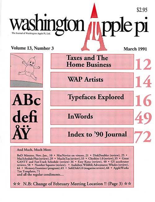 Washington Apple Pi Journal March 1991