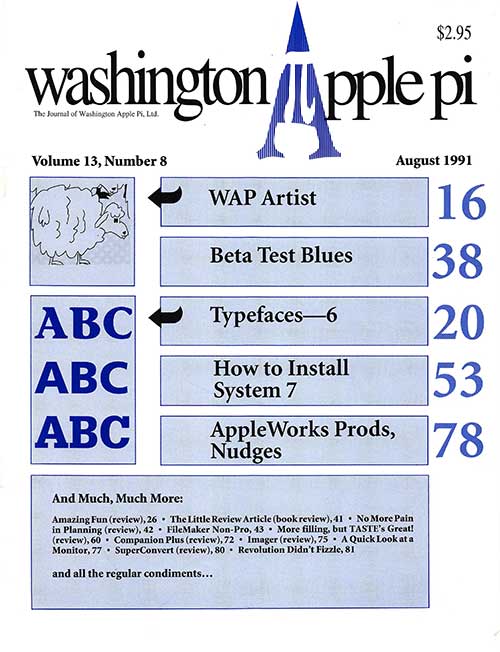 Washington Apple Pi Journal August 1991