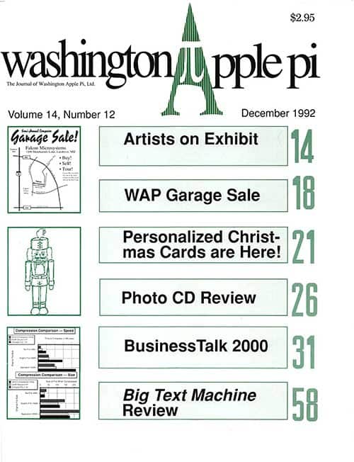 Washington Apple Pi Journal December 1992