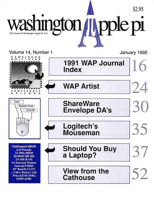 Washington Apple Pi Journal January 1992