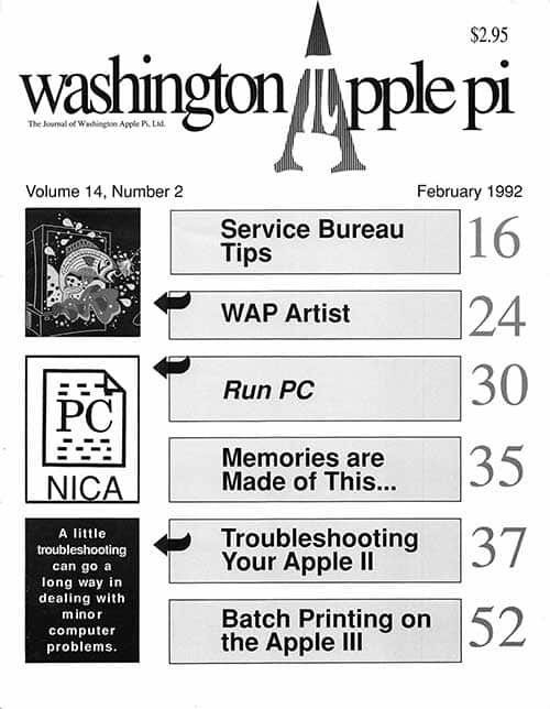 Washington Apple Pi Journal February 1992