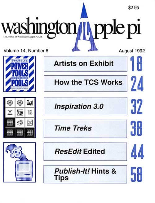 Washington Apple Pi Journal August 1992