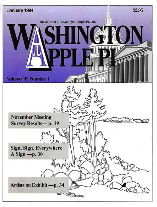 Washington Apple Pi Journal January 1994