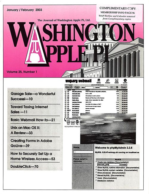 Washington Apple Pi Journal January-February 2003