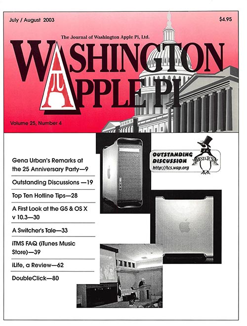 Washington Apple Pi Journal July-August 2003