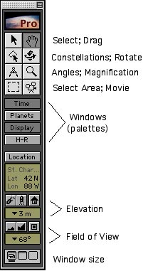 Starry Night tool palette