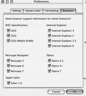 Stylemaster preferences