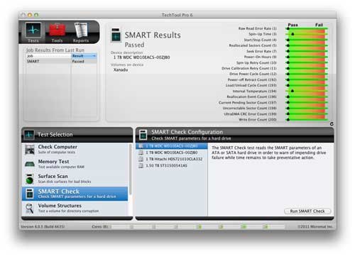 TechTool Pro SMART checking