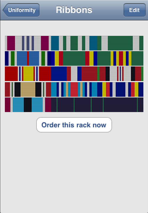 Uniformity ribbon rack tool