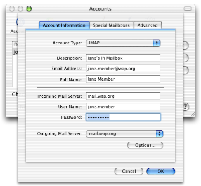 Apple Mail IMAP options