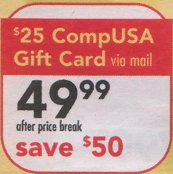 CompUSA sale item