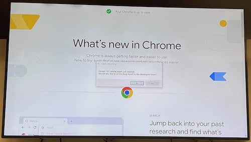 Chrome up to date!